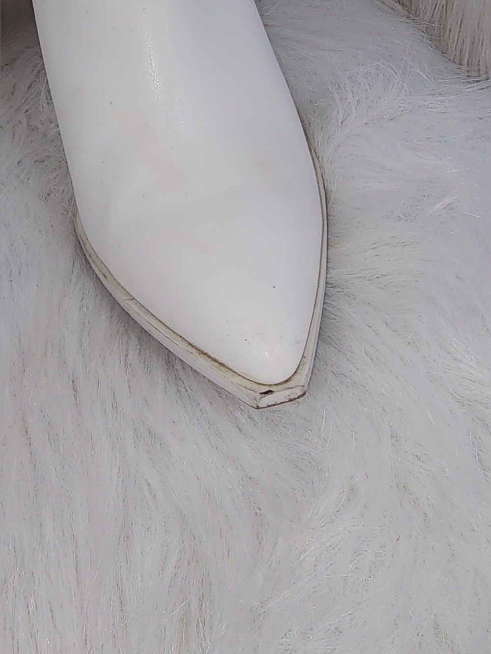 Steve Madden All White Bronco Knee High Boots, Size 9M - Picture 10 of 13